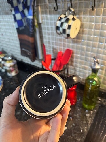 Beden siyah Renk Karaca seramik mug
