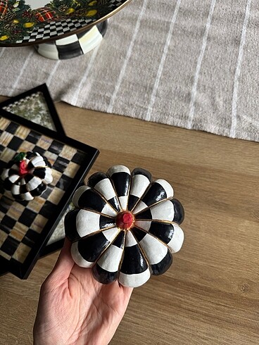 Beden siyah Renk Mackenzie dama desen balkabağı