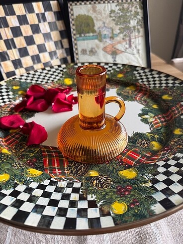 Zara Home The mia amber rengi şamdan