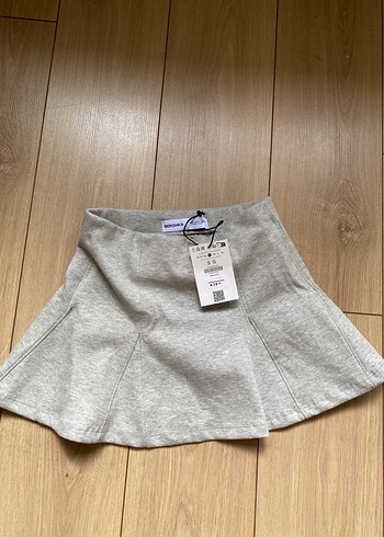 Bershka Gri şort etek Mini Etek