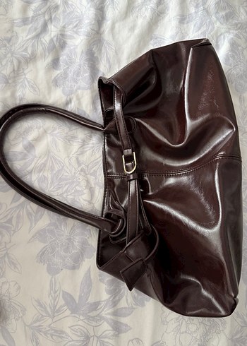 Kahverengi Deri Kadın Çanta - Görsel 3