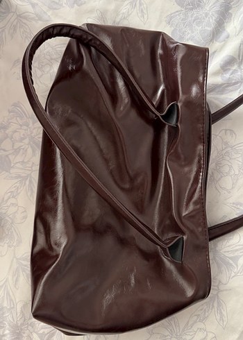 Kahverengi Deri Kadın Çanta - Görsel 2