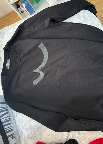 Siyah Kadın Sweatshirt - Görsel 2