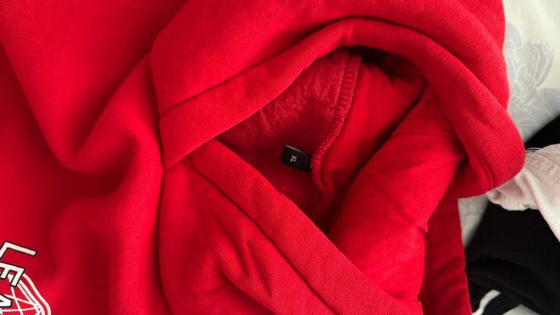 Kırmızı Baskılı Kadın Sweatshirt - Görsel 2