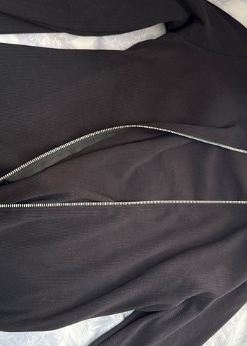 Siyah Fermuarlı Kadın triko - Görsel 3