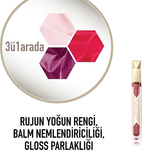 Beden Max Factor Honey Laquer Gloss Ruj Choc Nectar 30