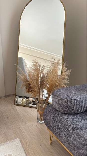 Demet Pampas grass ithal pofuduk çiçek süs bohem kuru ot