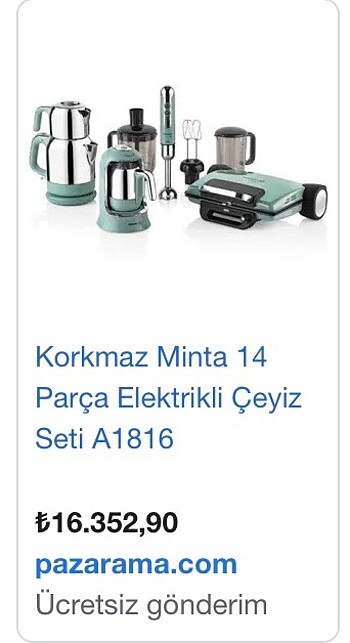 Beden Renk Korkmaz elektronik set A1816