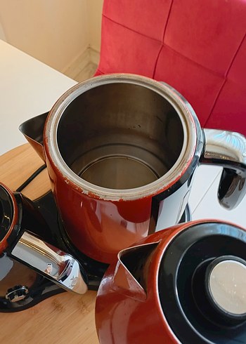 Klasik Kırmızı Siyah Çay Makinesi - Görsel 3