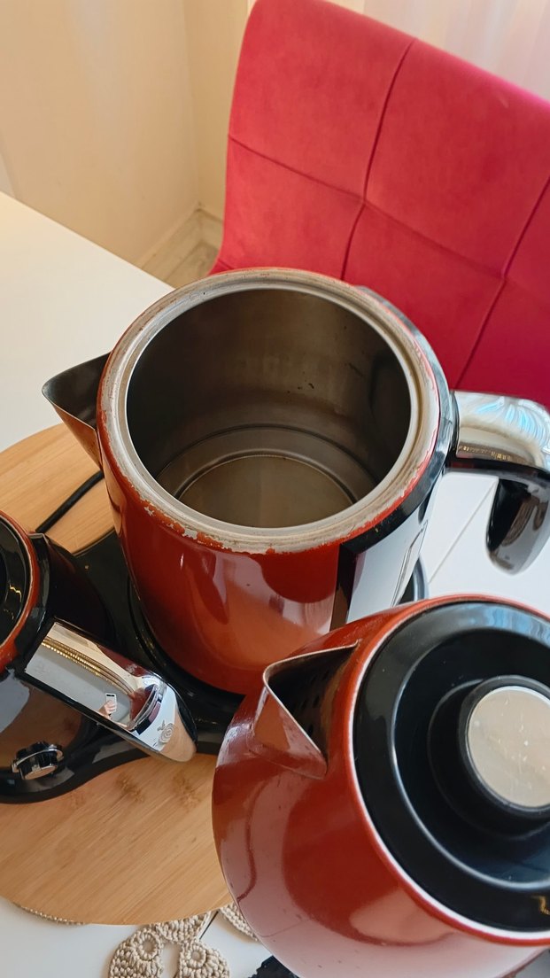 Klasik Kırmızı Siyah Çay Makinesi - Görsel 3