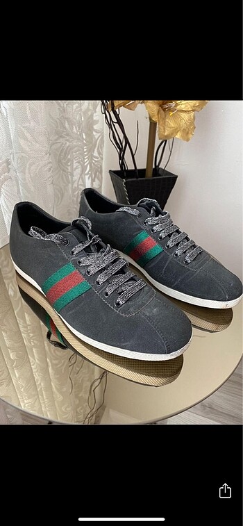 Orjinal Gucci Glittered web Sneakers