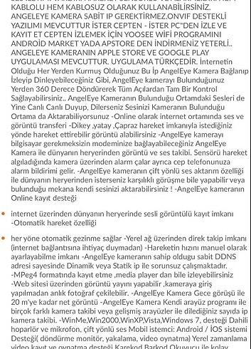 Beden Gece görüşlü hd 360 derece wifi