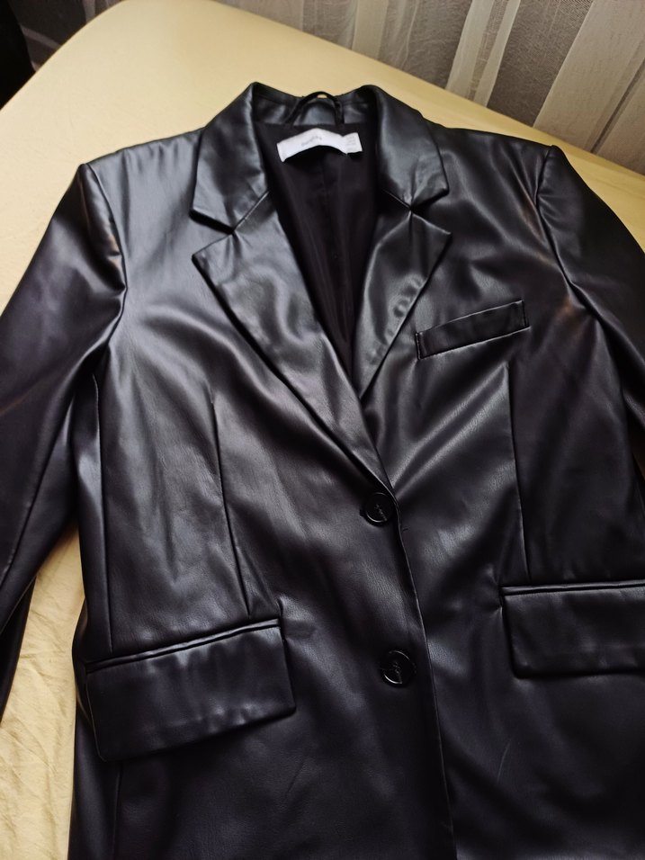 bershka deri blazer ceket - Görsel 2