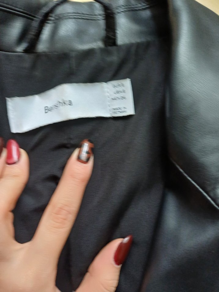 bershka deri blazer ceket - Görsel 4