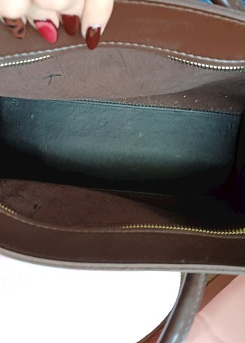 Kahverengi Deri Kadın Omuz Çantası - Görsel 3