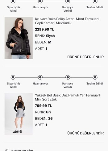 siyah kürklü ceket - Görsel 4