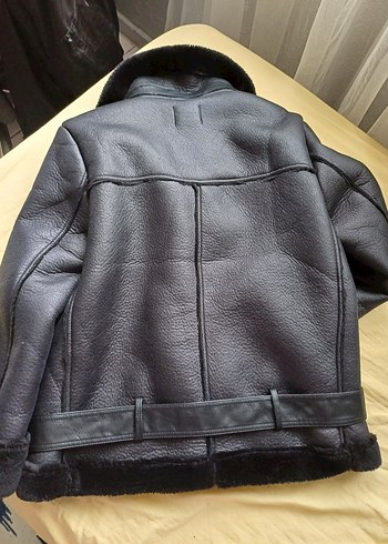 siyah kürklü ceket - Görsel 3