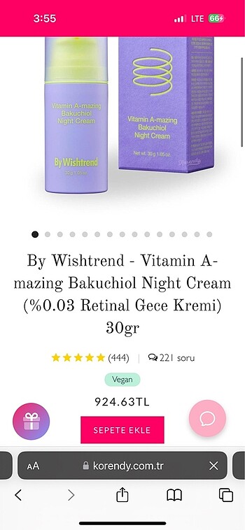  Beden By Wishtrend - Vitamin A-mazing Bakuchiol Night Cream (%0.03 Ret
