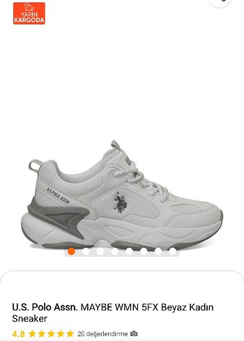 U.S. Polo Assn. Beyaz Kadın Sneaker
