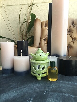 #buhurdanlık set . Ürün 1adet #buhurdanlık #yağ(koku) #tealight