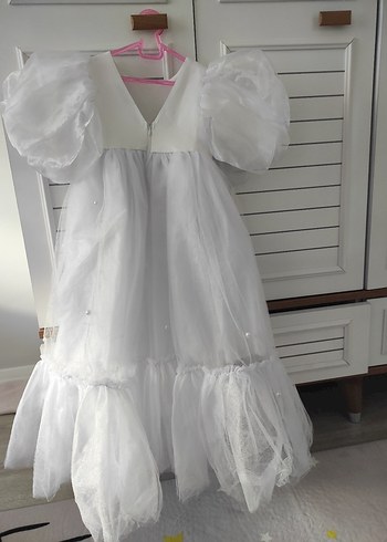 Beyaz  Çocuk Elbisesi - Görsel 4