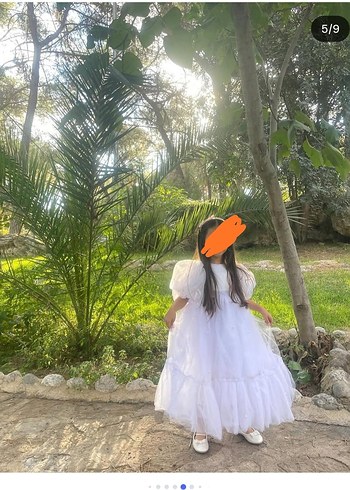 Beyaz  Çocuk Elbisesi - Görsel 3