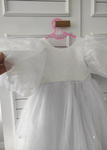 Beyaz  Çocuk Elbisesi - Görsel 6