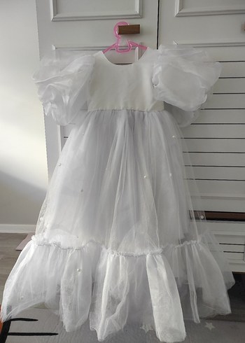 Beyaz  Çocuk Elbisesi - Görsel 5