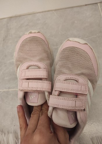 Kız Çocuk Pembe Cırt Cırtlı Spor Ayakkabı - Görsel 5