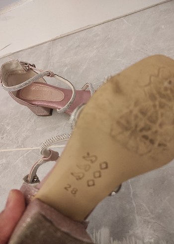 Pembe Topuklu Abiye Ayakkabı - Görsel 4