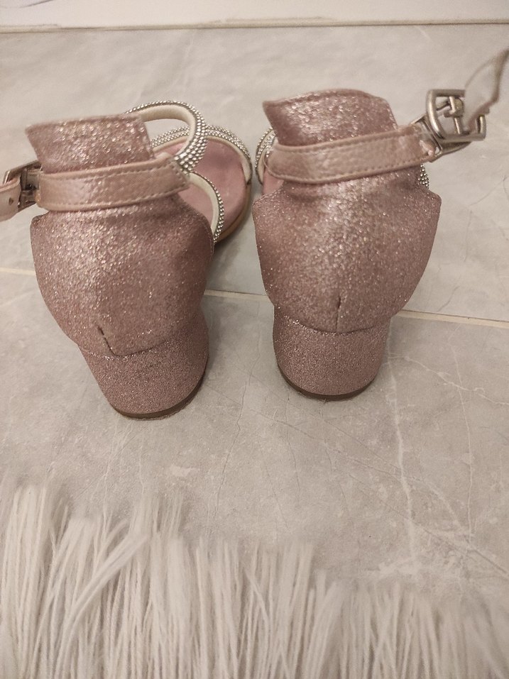 Pembe Topuklu Abiye Ayakkabı - Görsel 3