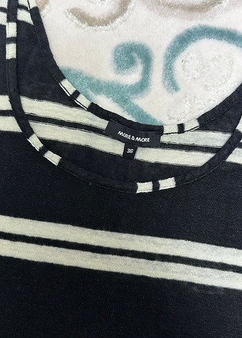 Gri Siyah Çizgili Triko Kadın Atlet - Görsel 2