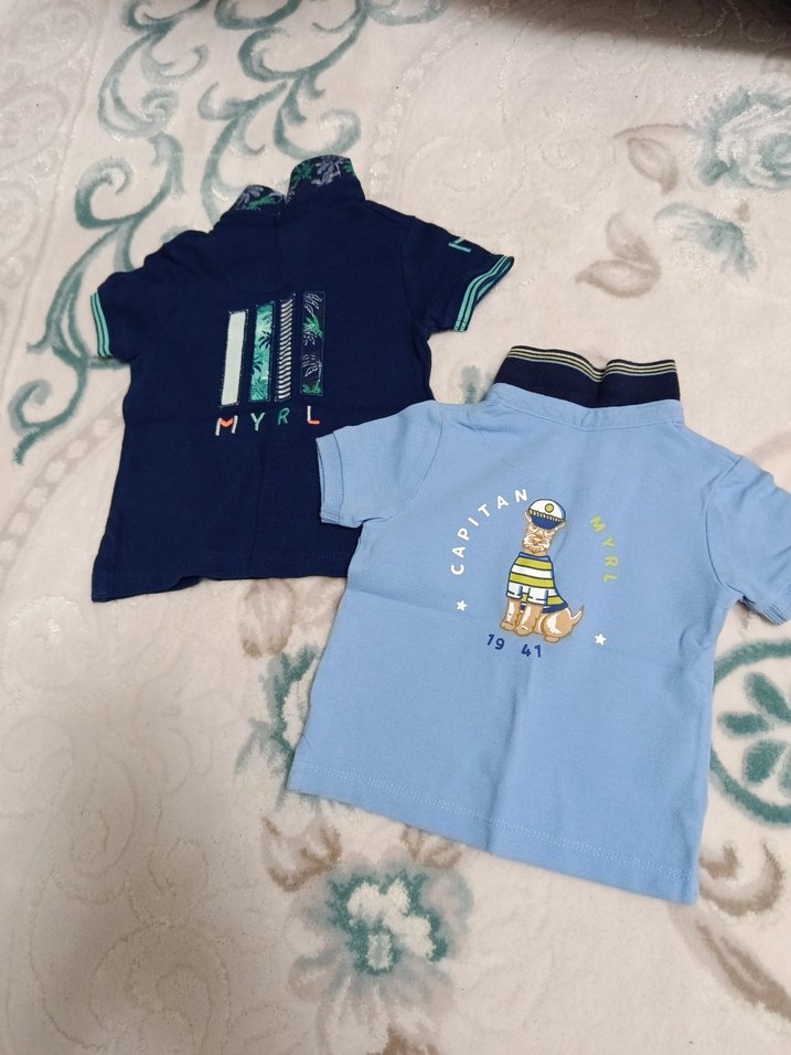 Erkek Çocuk Renkli Düğmeli Polo Tişört - Görsel 2