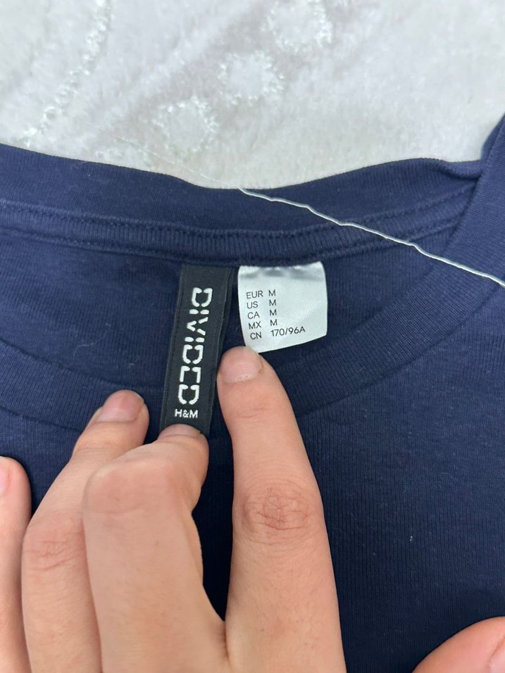 Lacivert Baskılı Pamuklu Hamile Tişörtü - Görsel 4