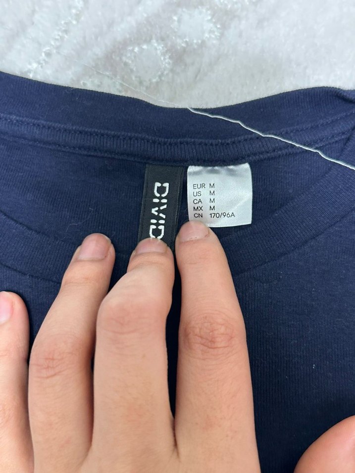 Lacivert Baskılı Pamuklu Hamile Tişörtü - Görsel 5