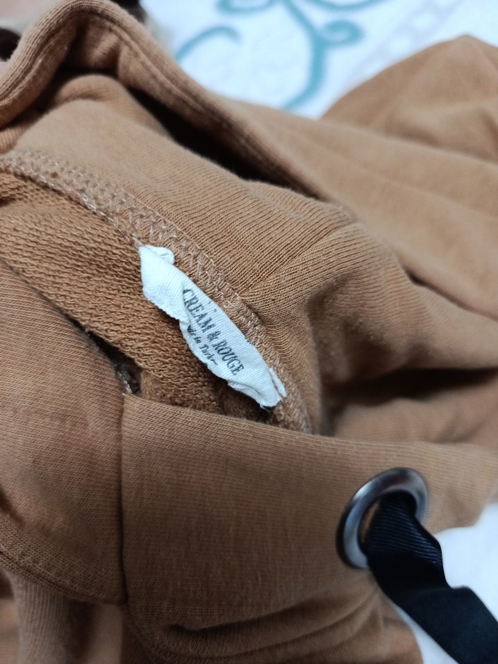 Kadın Kahverengi Kapüşonlu Sweatshirt - Görsel 4