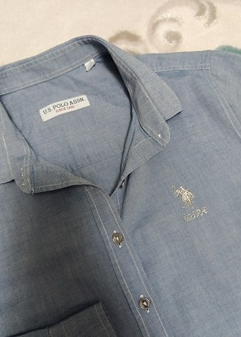 Kadın Mavi Denim Gömlek Uzun Kollu - Görsel 3