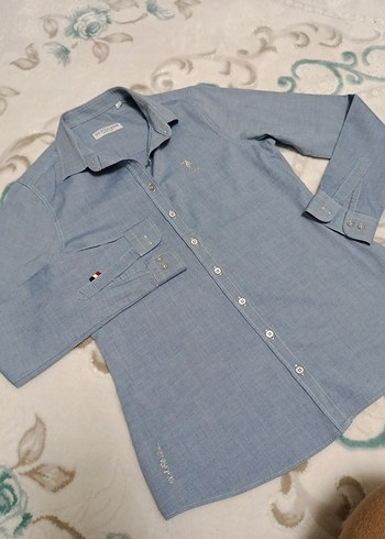 Kadın Mavi Denim Gömlek Uzun Kollu - Görsel 2