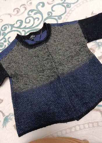 Gri Triko Hırka - Görsel 2