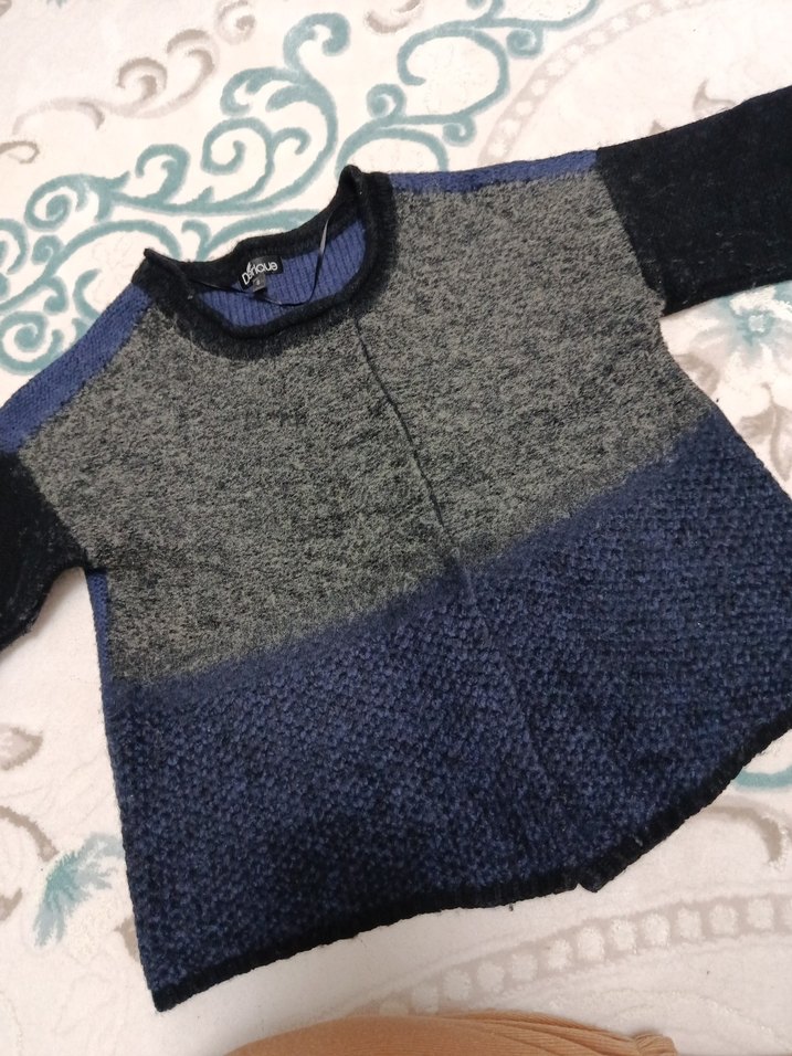 Gri Triko Hırka - Görsel 2