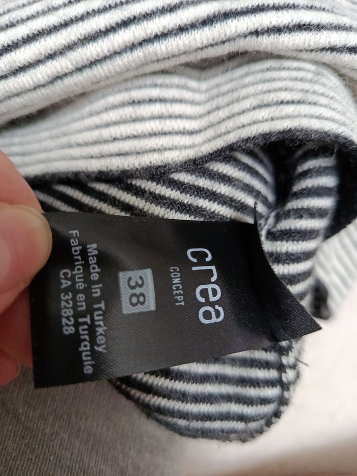 Gri Pliseli Kadın Triko Bluz - Görsel 5