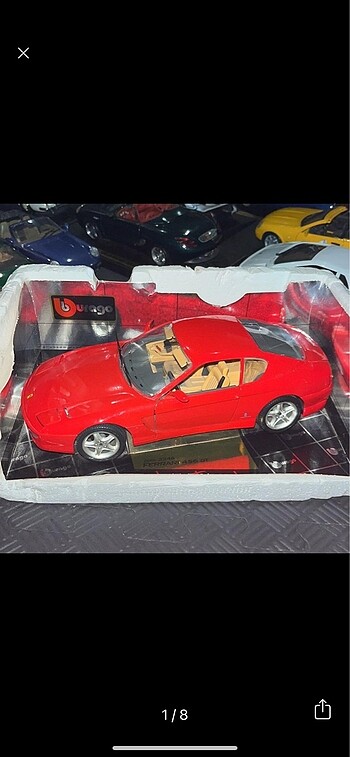 Ferrari 456 gt maket araba Orjinal 1:18 araba modeli Antika retr