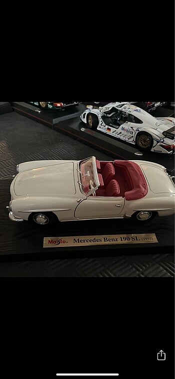 Mercedes benz maisto maket araba 1955 sl