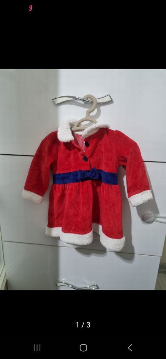 Kız Bebek Kırmızı Desenli Bornoz LC Waikiki - Görsel 3