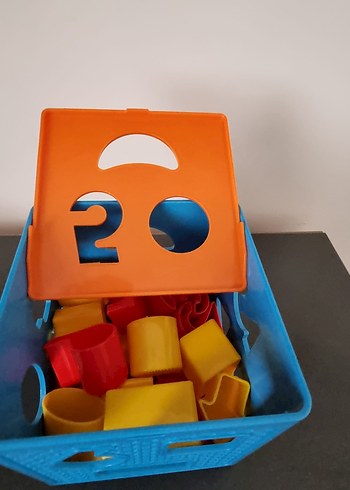 Renkli Mavi Eğitici Şekil Kutusu - Görsel 2