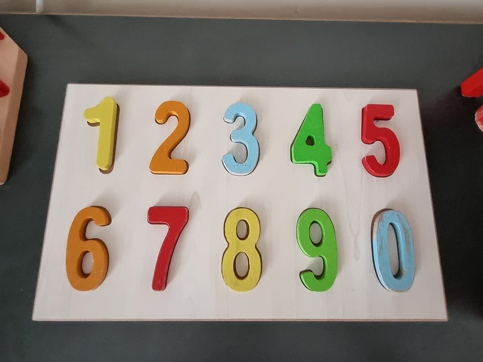 Renkli Ahşap Sayı Eğitici Oyuncak - Görsel 2