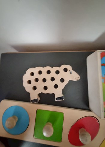 Renkli Ahşap Eğitici Geometrik Şekiller Oyuncağı - Görsel 4