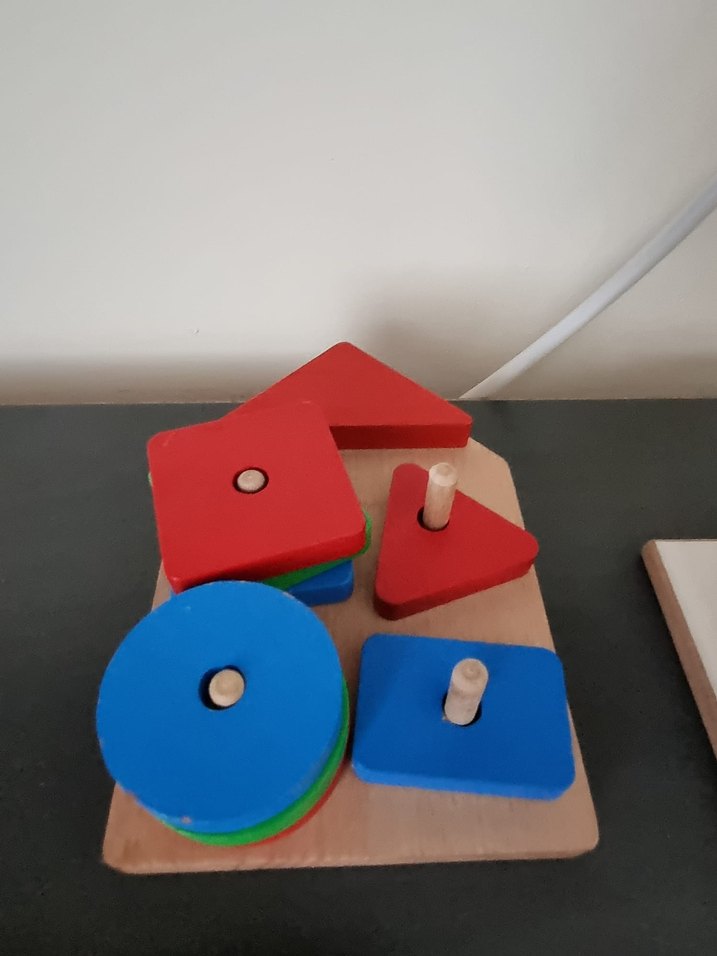 Renkli Ahşap Eğitici Geometrik Şekiller Oyuncağı - Görsel 2