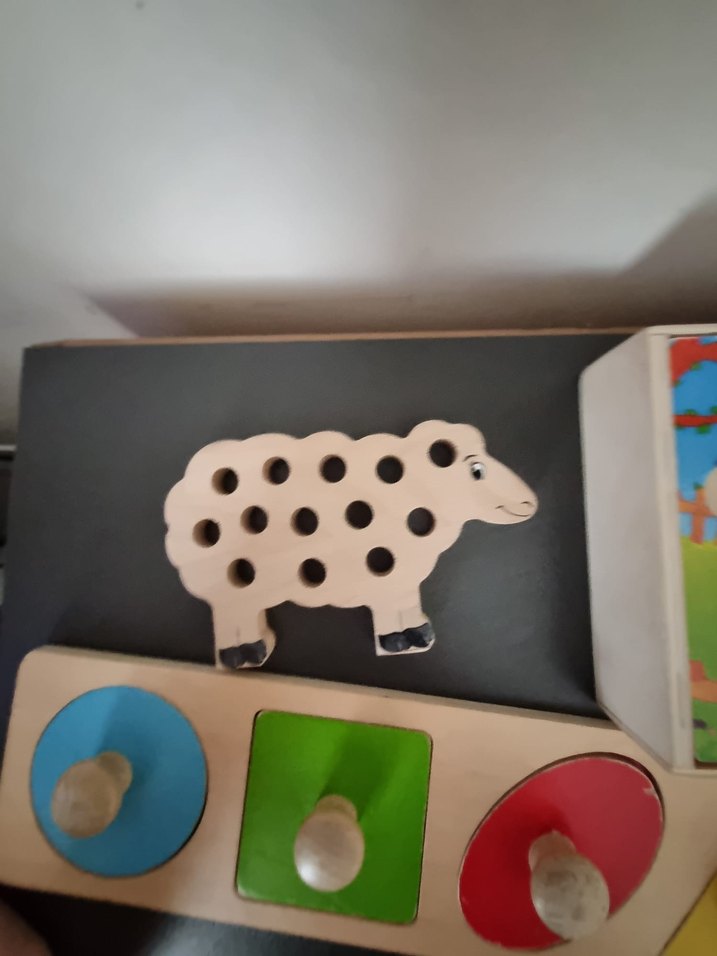 Renkli Ahşap Eğitici Geometrik Şekiller Oyuncağı - Görsel 4