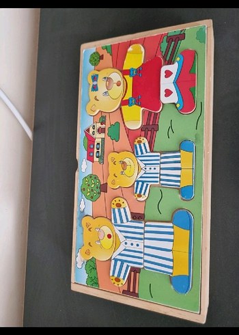 Renkli Ahşap Ayıcık Yapbozu - Görsel 2